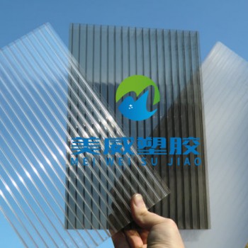 苏州厂家供应PC双层阳光板  湖蓝色 草绿色