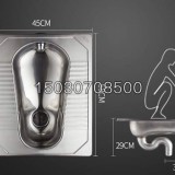 环保生态厕所用不锈钢蹲便器 带S弯 无异味