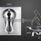 畅销款不锈钢返水弯蹲便器 安全环保