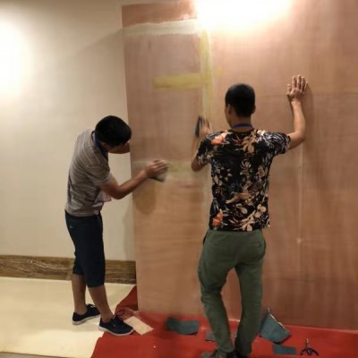 南宁木质背景写真，木质特装展位涂料展位搭建报价