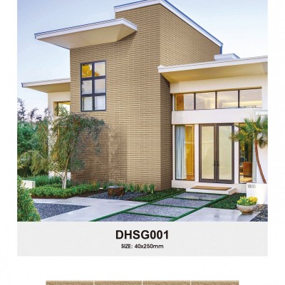 定制批发 住房 别墅40*250mm 抗冻裂喷墨通体外墙瓷砖