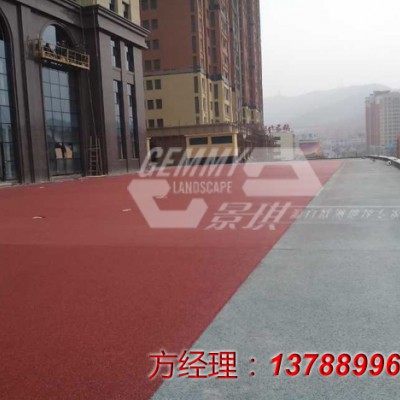 上海城市道路彩色透水地坪材料的新价格