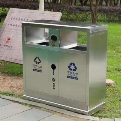 镀锌板垃圾桶   不锈钢果皮箱