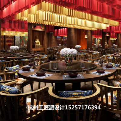 富阳酒店设计_富阳酒店装修公司_酒店大堂效果-杭州工匠派设计