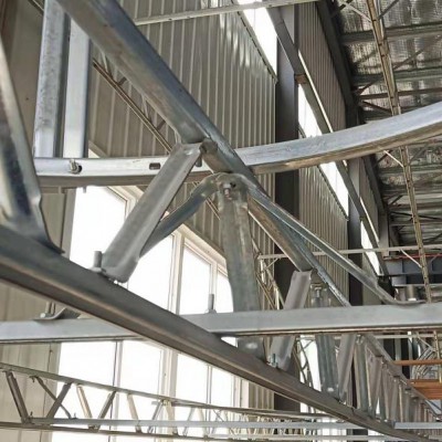 抗风强的双膜骨架大棚建设施工，双膜骨架连接片