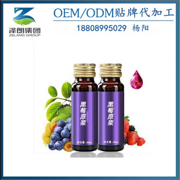 蓝莓原浆代加工 黑莓原浆代加工OEMODM