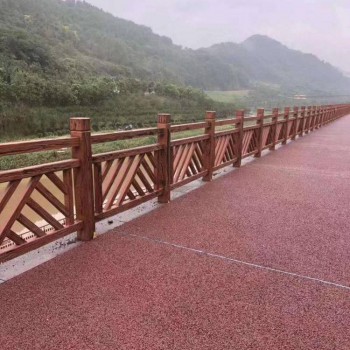景区仿木护栏河道仿木护栏山东仿木护栏济南仿木护栏水浒建材