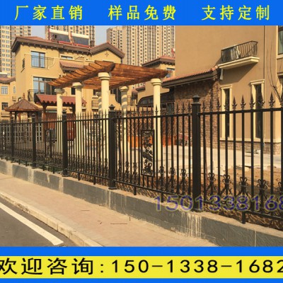 海口锌钢铁艺护栏厂家定做 澄迈围墙通透性栏杆批发