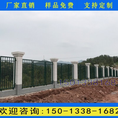 琼中围墙通透性护栏厂家 白沙工地组装蓝白色栅栏