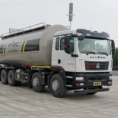 重汽汕德卡国六粉粒物料运输车340马力报价