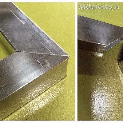 万创宏机械特卖圆管折角90度直角机方管倒角45度斜角设备