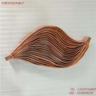 供应多层镀锡铜编织带软连接 定制，裸铜编织带软连接
