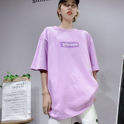 广州品牌折扣女装 夏季潮牌T恤 短袖上衣走份批发