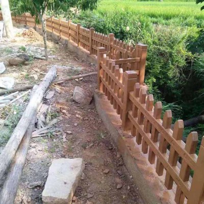 江西吉安水泥仿木护栏混凝土秒变防腐木护栏水泥制作围栏