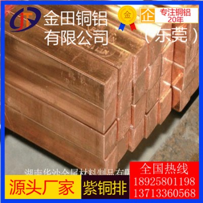 高品质t1紫铜排，t4大规格紫铜排*t6可拉伸紫铜排