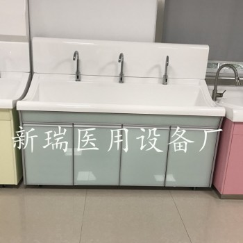 高分子医用洗手池多人位 高背板多规格定制