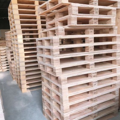 免熏蒸货物周转木栈板美国实木托盘地台欧标消毒证明热处理木卡板