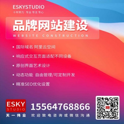 网站开发网页设计电脑网站手机网站H5网站自适应动态网站