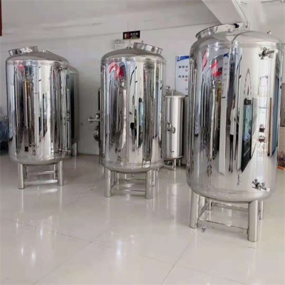 安丘鸿谦卫生级无菌水箱纯净水箱不锈钢立式储水罐尺寸齐全