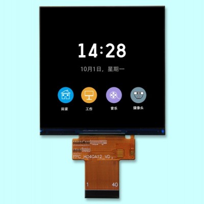 4寸智能面板TFT方屏MCU接口320*320分辨率
