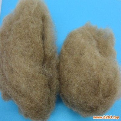 供应驼绒原料 丝光驼绒 填充物 包邮
