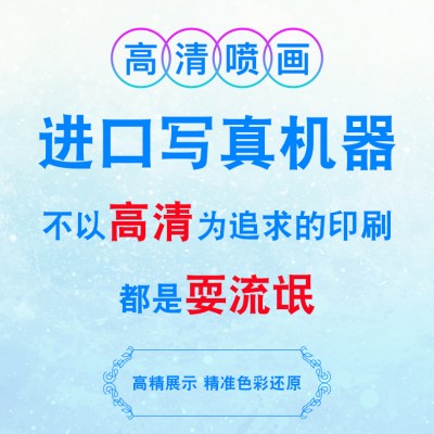 进口写真背胶 高清喷画