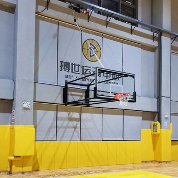 凯锐柱装悬臂固定篮球架 固定式篮球架安装示意图
