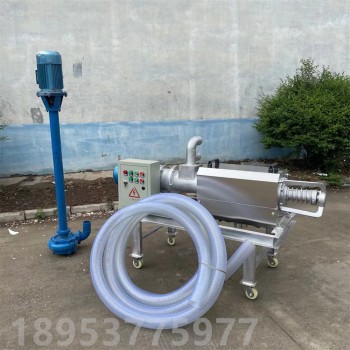 小型固液分离机 螺旋挤压机 猪粪脱水设备 琪源定制