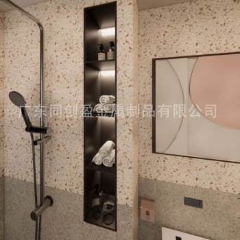 同创盈生产定制简约轻奢不锈钢壁龛