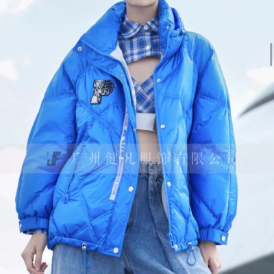 商场专柜品牌女装羽芮鹅绒服 冬季中长款保暖外套批发