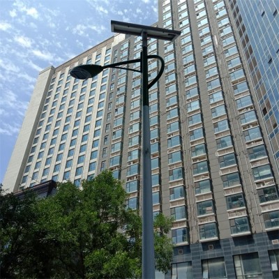 江苏南京4米30瓦LED小区太阳能灯灯杆变径杆