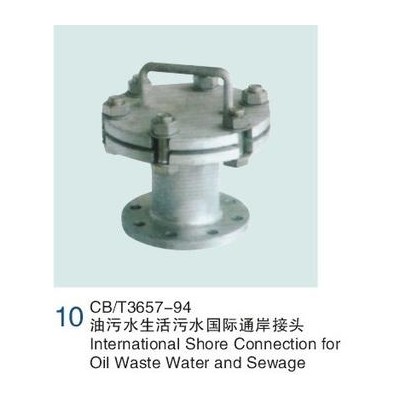 油污水和生活污水国际通岸接头CB/T3657跃正船阀