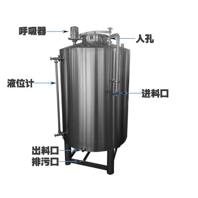 泊头市炫碟大型立式储酒罐不锈钢果汁储存罐诚信经营支持定制