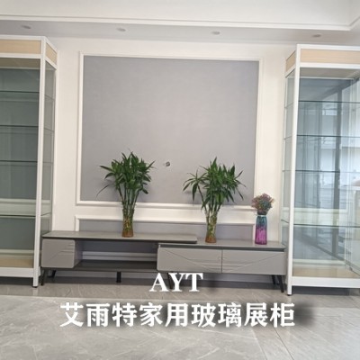 淮安香溢茗园玻璃展柜案例