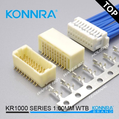 康瑞KR1000 1.0mm双排SMT端子线莫仕贯通式端子排