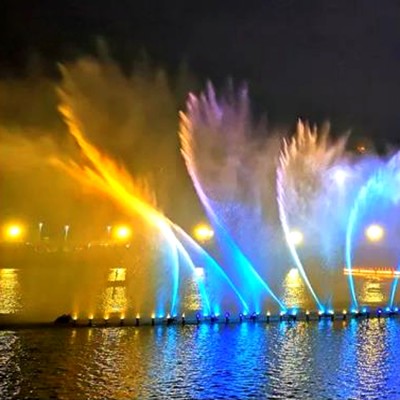 平湖户外儿童水上乐园项目 彩色灯光音乐跑泉喊泉 山东三喜