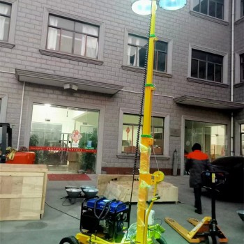 手摇杆推车式移动照明升降应急工作灯雅马哈发电机组