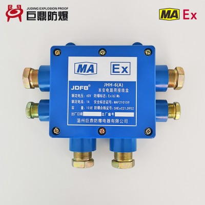 FHG6防爆光缆盘纤盒 6通三进三出24型矿用盘纤盒