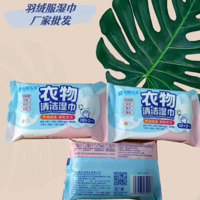 去污湿巾批发 湿纸巾定制 衣物清洁湿巾定做