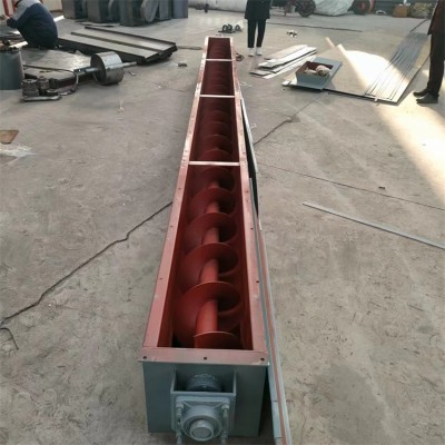 水泥石灰垂直输送设备 螺旋输送机 封闭式U型绞龙给料机
