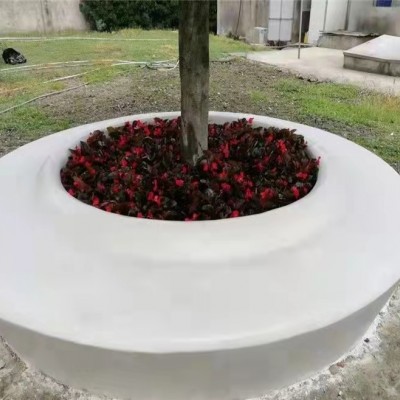 户外异形泰科砼坐凳来图定制