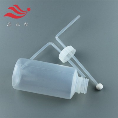 耐腐蚀塑料气体吸收瓶1000ml透明FEP反应瓶