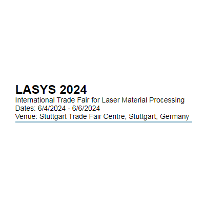 2024欧洲激光展Lasys