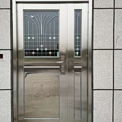 河北省任丘市祺兴门窗厂,任丘不锈钢楼宇门厂家