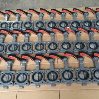跃正船用对夹式中心型半凸耳手柄蝶阀GB/T3036-94