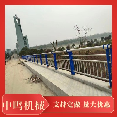 河道景观天桥隔离栏 Q235碳钢桥梁防撞护栏定做河堤桥梁栏杆