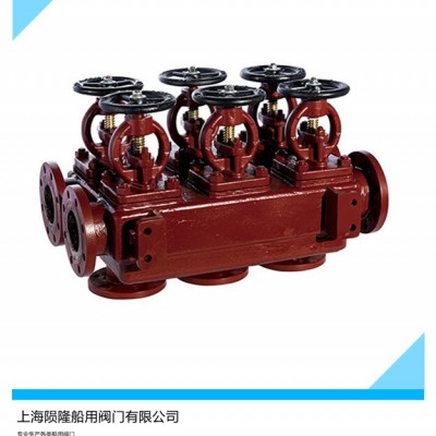 船用法兰铸铁双排截止阀箱 GB/T2499-1993