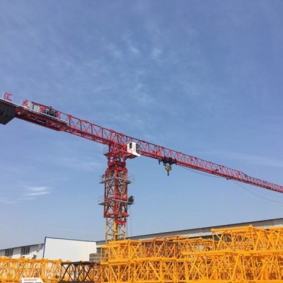 襄阳谷城县QTZ80塔机臂长60米塔吊满足污水处理厂扩建工程