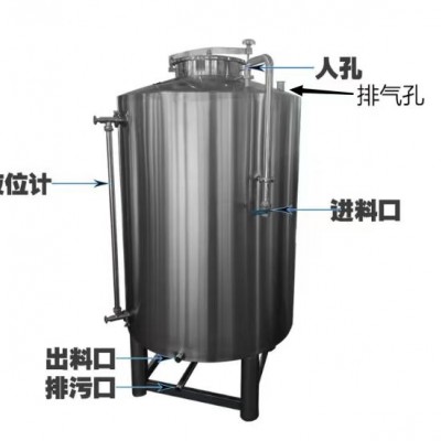 泸州市鸿谦立式储酒罐 不锈钢酒罐加工定制质优价廉