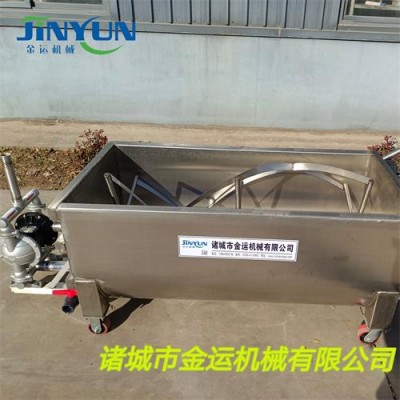 火锅底料搅拌料车 快速循环冷却搅拌料车 香菇酱调速搅拌料车